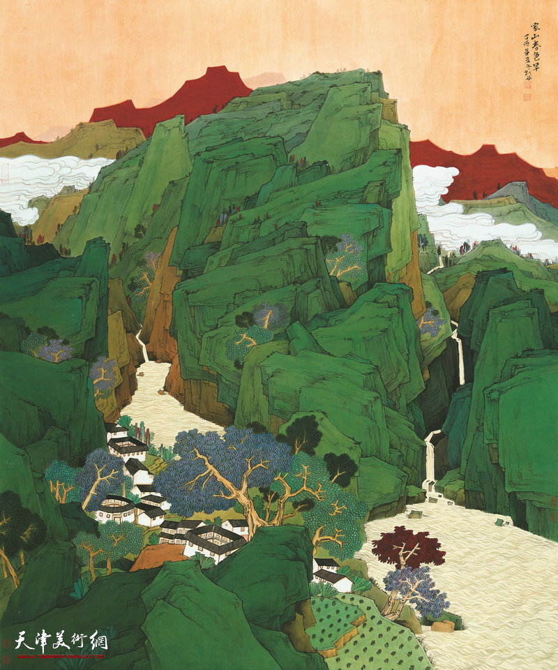 陈凯斌 福建 家山春色早 198cm×167cm