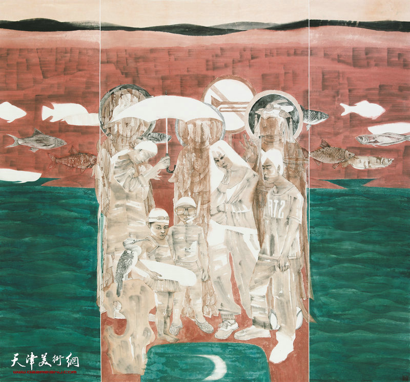 颜萌、杜萌 天津 山海共此时 178cm×192cm