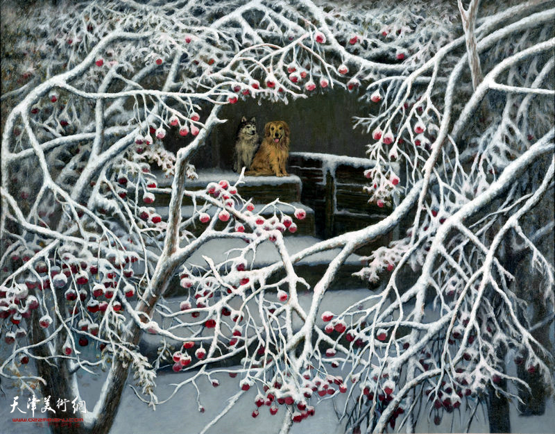 红果树  91cm×117.5cm  1991年  The Haw Trees（1991）