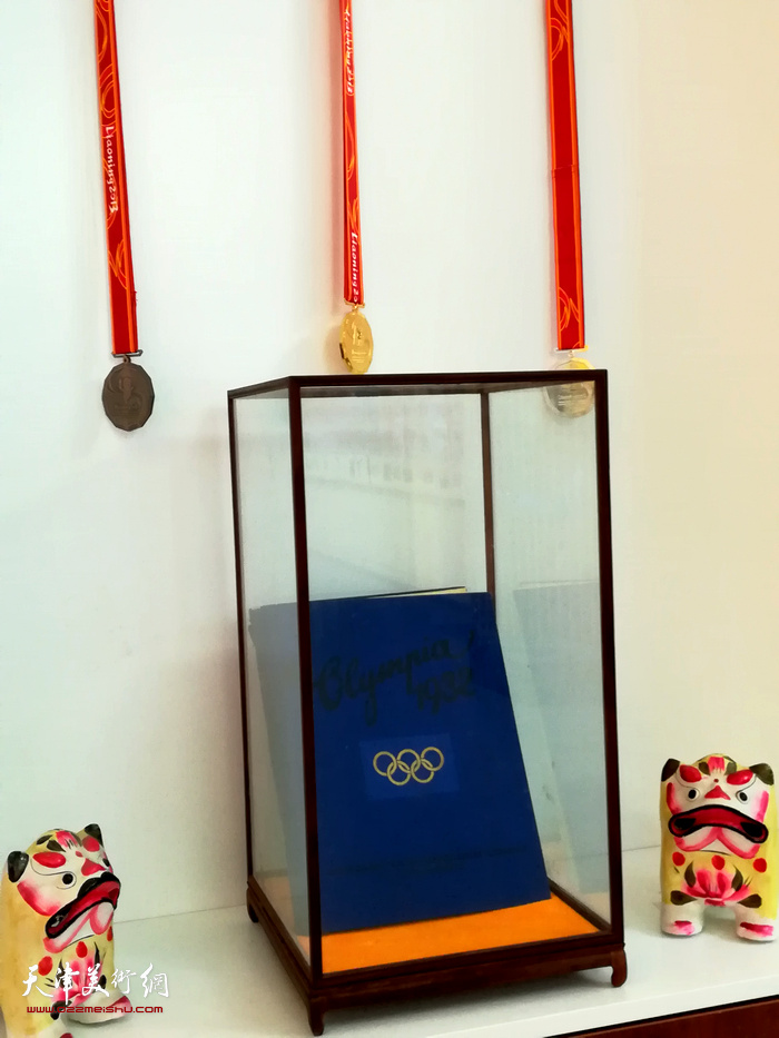 张大功奥林匹克收藏博物馆展出的藏品。