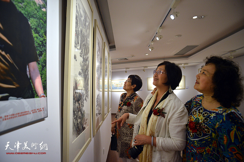 2018“逸雅如风”天津名家上海画展现场。