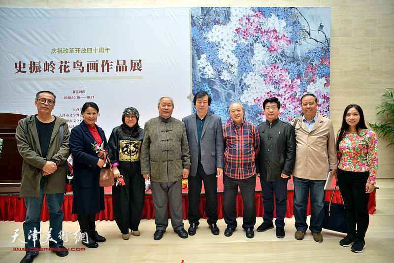 庆祝改革开放四十周年-史振岭花鸟画作品展10月18日在滨海美术馆开幕。