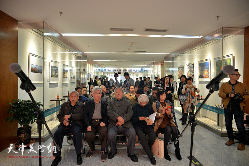 庆祝改革开放40周年—河西区书法篆刻大展开幕仪式现场