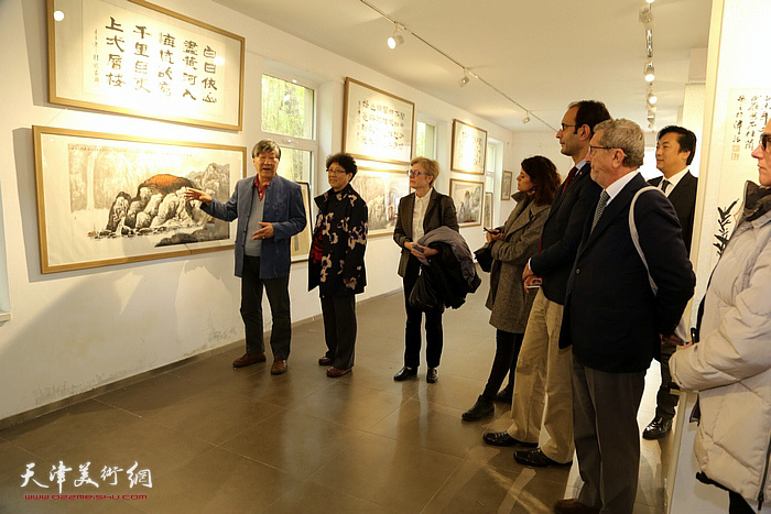 意大利威尼斯建筑大学，圣心天主教大学，罗马一大等专家学者参观画展