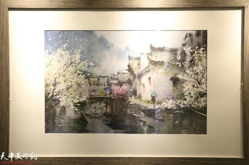 五省区市群众美术书法摄影优秀作品巡回展天津站展出的作品。