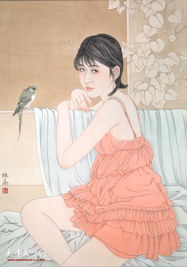 于栋华 《期·会》 68x86cm 2017年 绢本设色