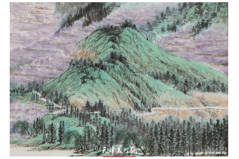 路洪明作品：《仰观双鹊山》 （局部）