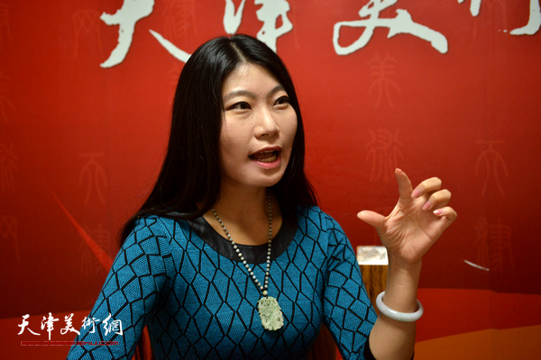 著名画家任凤茗做客天津美术网
