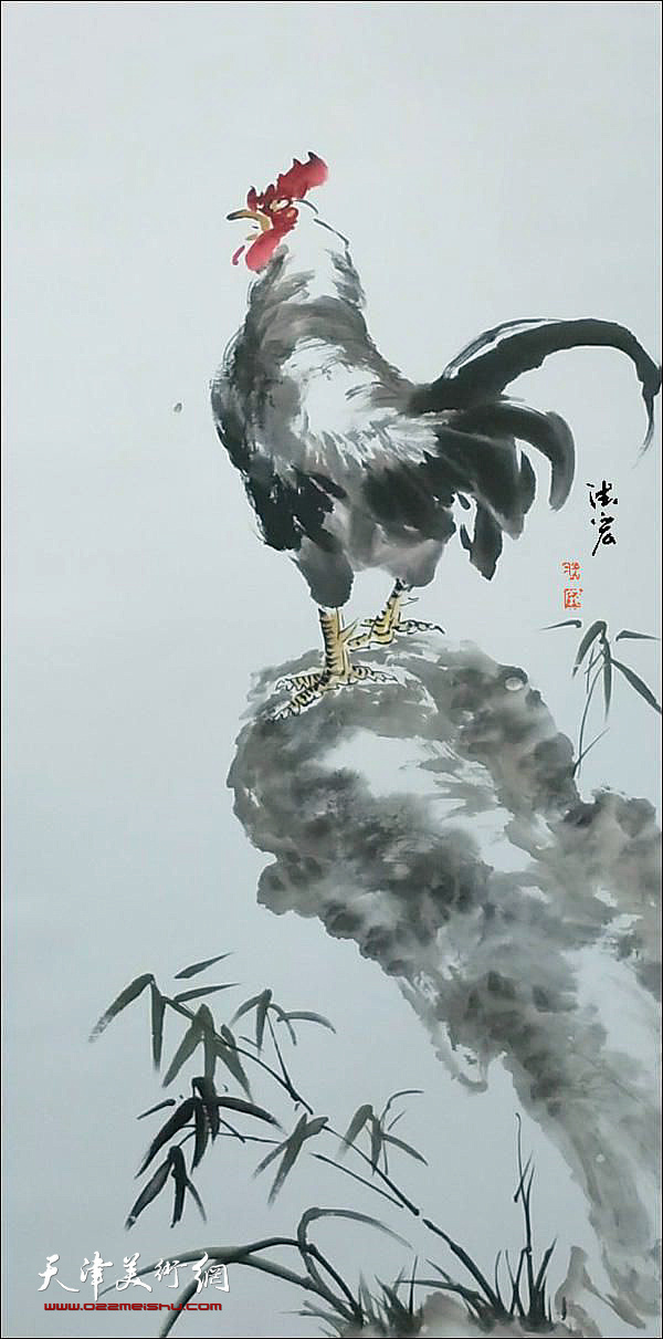 庞舒方 《大吉图》68x136cm 2017年 纸本水墨