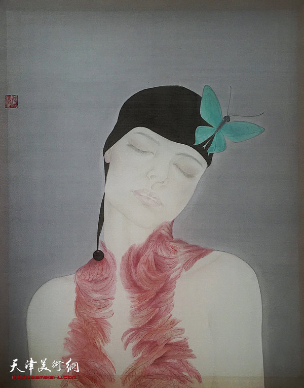 潘海霞 《人物》40x50cm 2016年 绢本设色.jpg