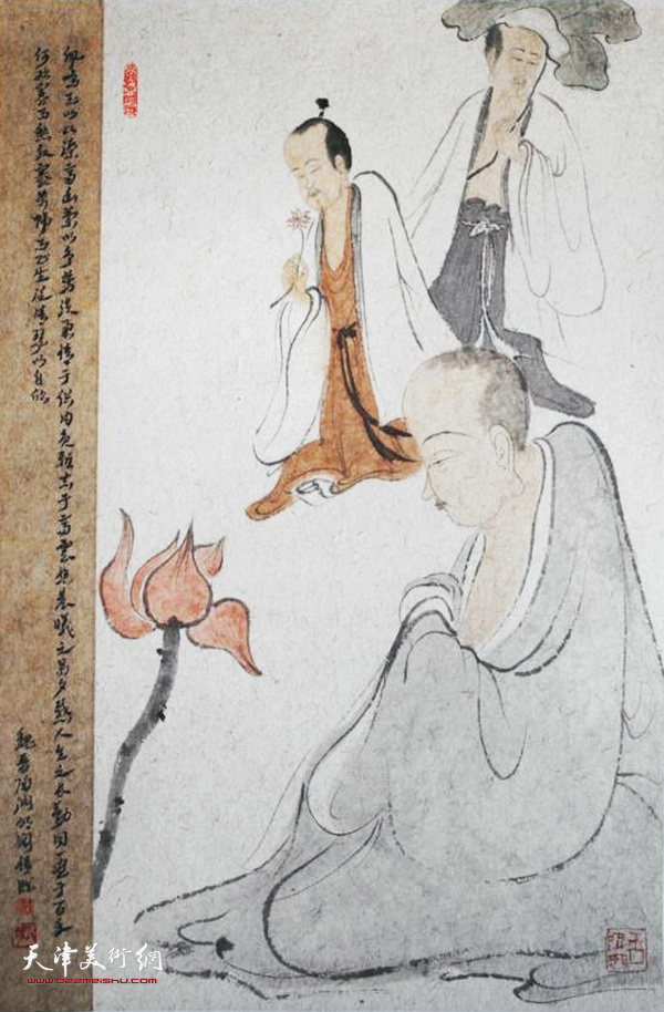 张立涛第二届中国插图展入选作品：《魏晋南北朝诗卷》。