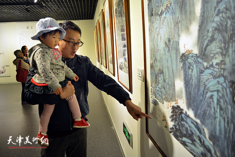 砥砺前行——高杰、孙乃宽、高群、崔华炎、孙毅五位艺术家作品联展现场。