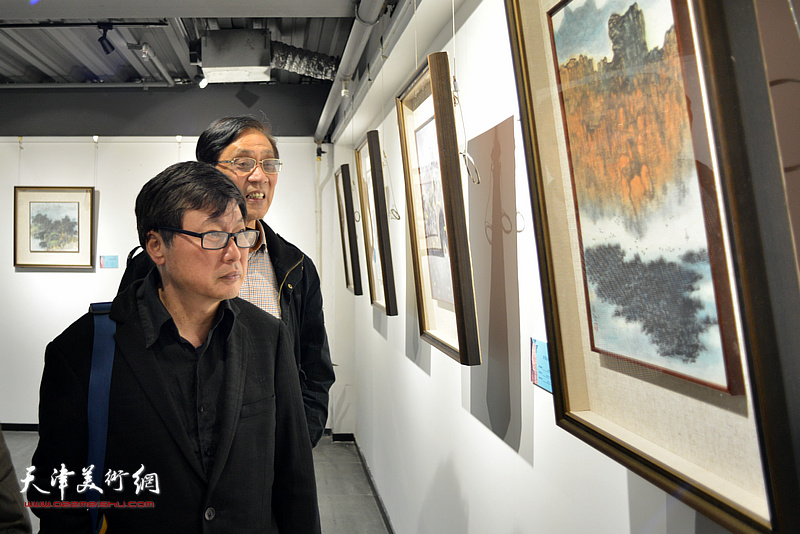 寻隐——乐坚山水作品展现场。