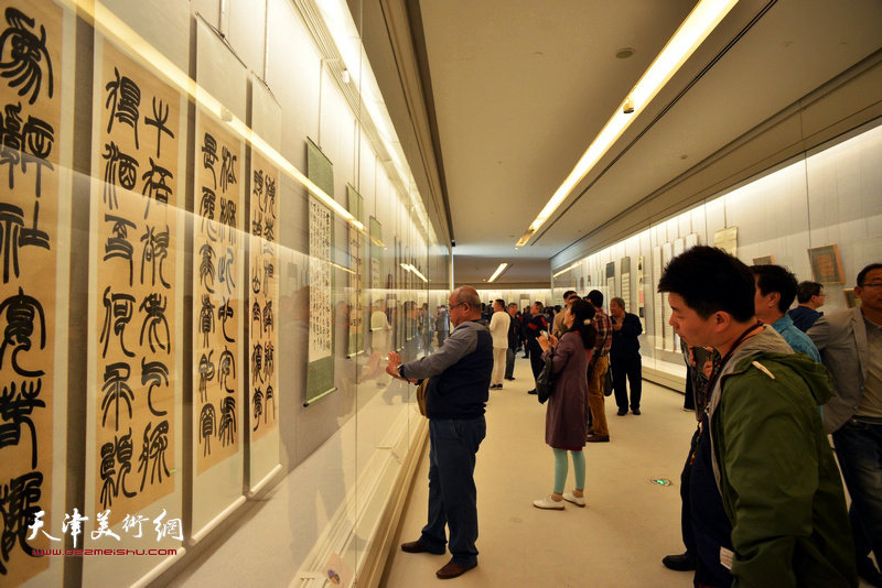 “吴门书风”作品展现场。