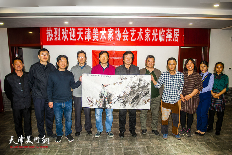 迎接“第十三届全国美展” 天津市美协组织部分画家深入蓟州采风