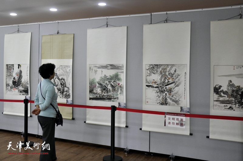 第二届中国·天津“大国工匠”名家书画、艺术品主题展现场。