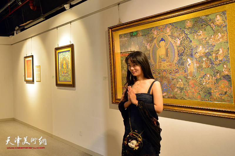 “西玉成唐——热贡唐卡艺术展”现场。