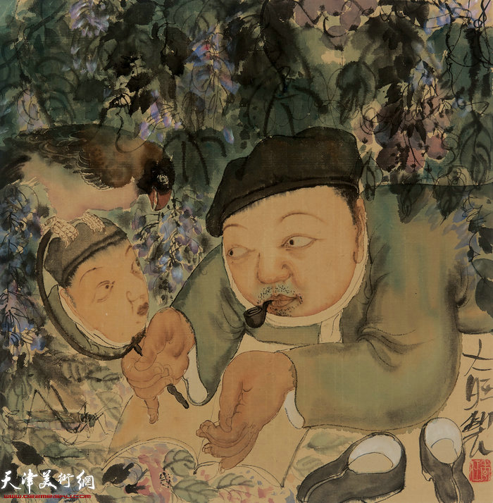 虚像 47×47cm 纸本水墨 2019