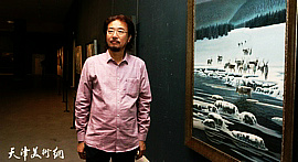 视频：雪国精灵·冯庆冰雪油画展在天津美术馆开幕
