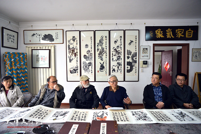 刘荫祥先生与弟子王恒、纳祥、沙书旺、石梦松、温桂艳做客“师情画意”栏目