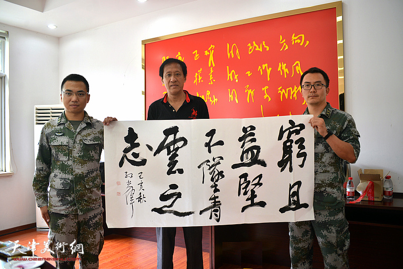 孙光伟在慰问亲人子弟兵活动现场。