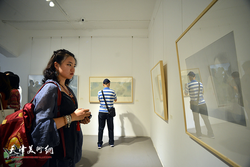 “高玉国个展·工笔艺术与当代女性的审美作品展”现场。