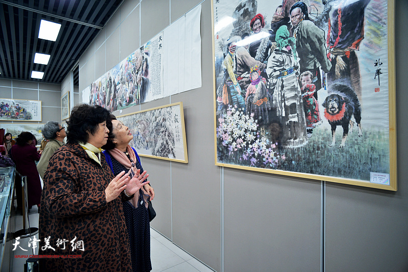 大美无言——张礼军绘画艺涯60年汇报展现场。