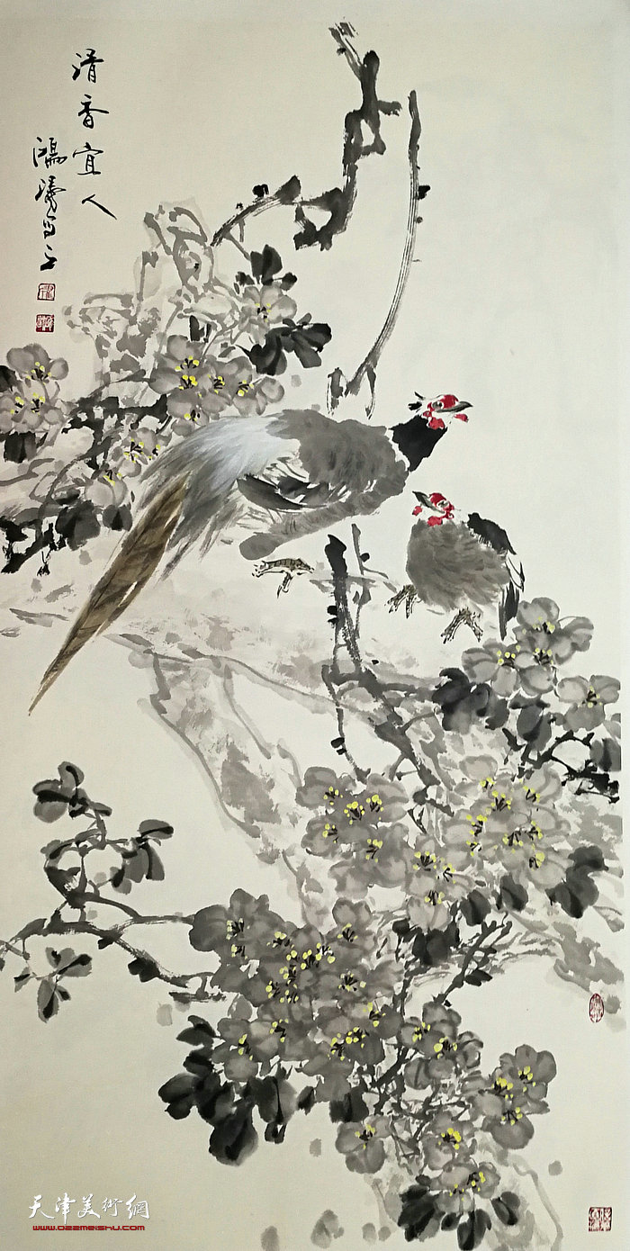 "著名画家翟鸿涛花鸟画展"将于11月21日在鼓楼鹤艺轩开幕