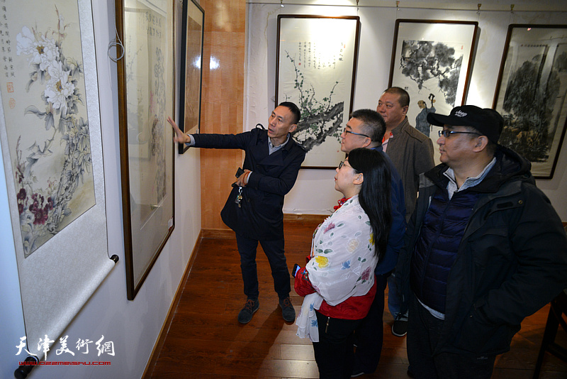 时代精神·天津市精品中国画书法邀请展现场。