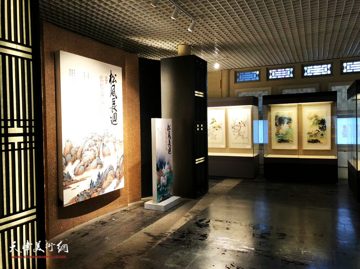 松风长迴·张根起近作展恭王府博物馆展出现场。