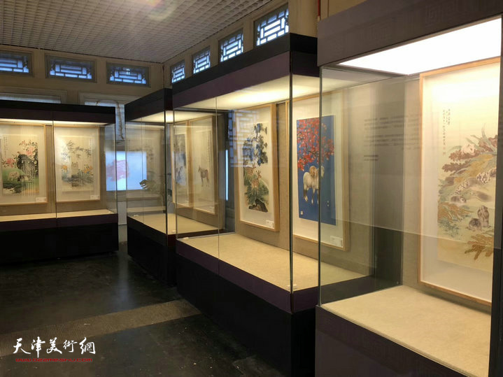 松风长迴·张根起近作展恭王府博物馆展出现场。