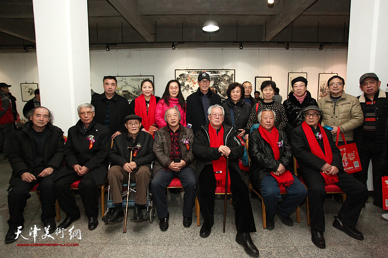 天津花鸟四家书画作品联展在六号院艺术馆开幕