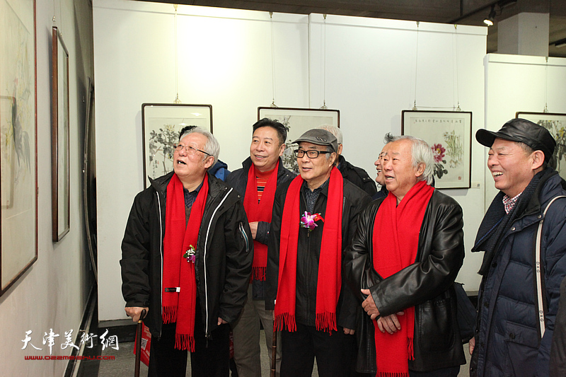 天津花鸟四家书画作品联展在六号院艺术馆开幕