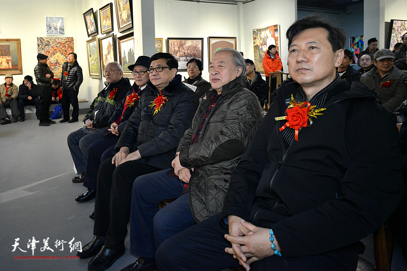 “天津市第七届油画双年展”开幕仪式现场。