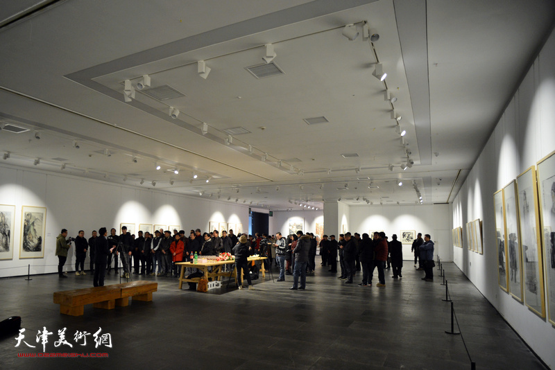 “水墨问道--第十届中国画名家邀请展”开幕仪式现场。