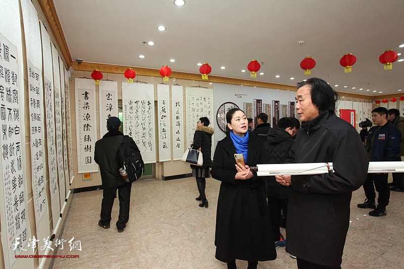 津门名家唐云来师生社区群众百人书画作品展