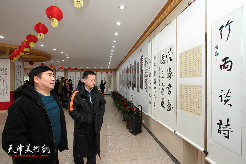 津门名家唐云来师生社区群众百人书画作品展