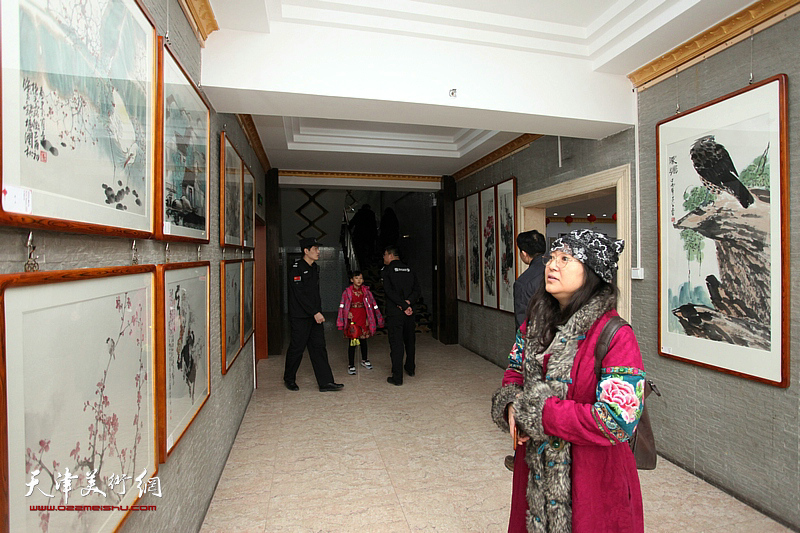 津门名家唐云来师生社区群众百人书画作品展