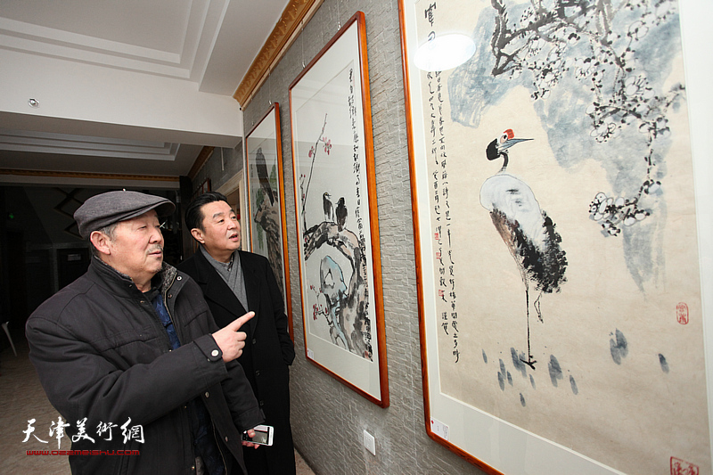 津门名家唐云来师生社区群众百人书画作品展