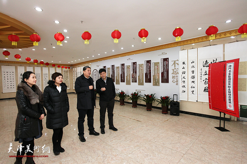 津门名家唐云来师生社区群众百人书画作品展