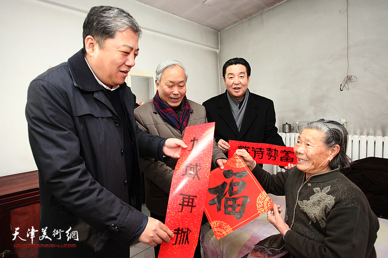 津门名家唐云来师生社区群众百人书画作品展