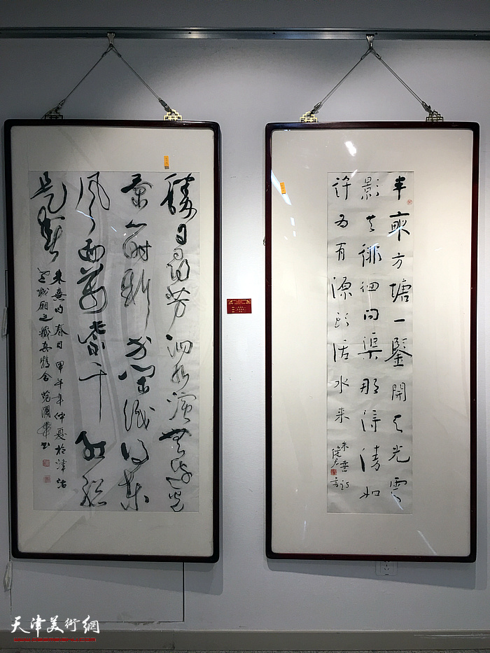 “灵鼠兆丰年——中国第十三届生肖画及国画优秀作品展”布展现场。