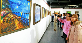 “迎新年贺新春”天津群艺油画沙龙优秀作品展在天津市群众艺术馆展厅开幕