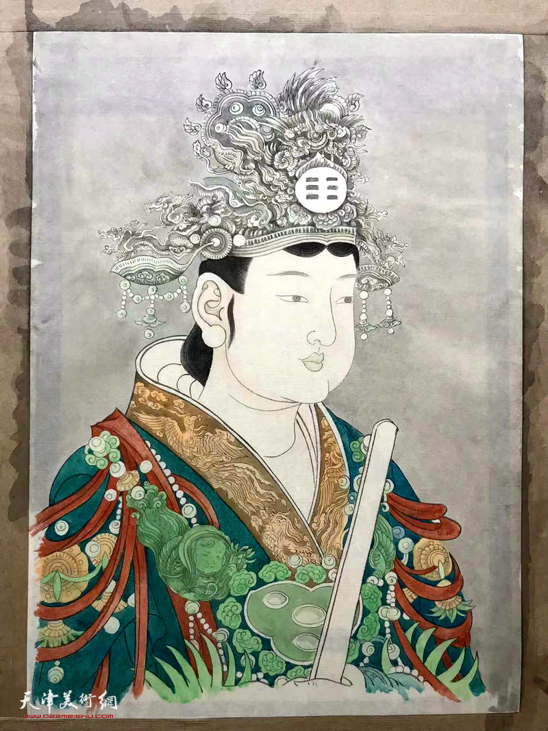 赵新立仿永乐宫壁画画稿