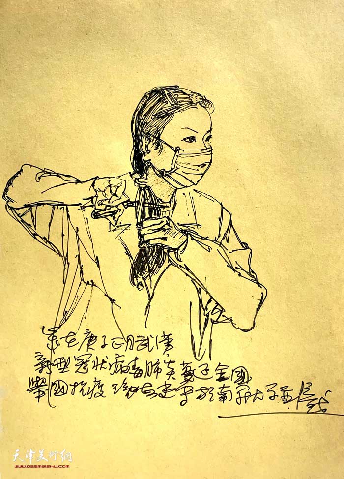 尹沧海抗疫速写：女护士