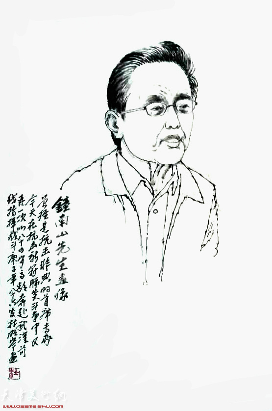 杜明岑组画之：《钟南山先生画像》