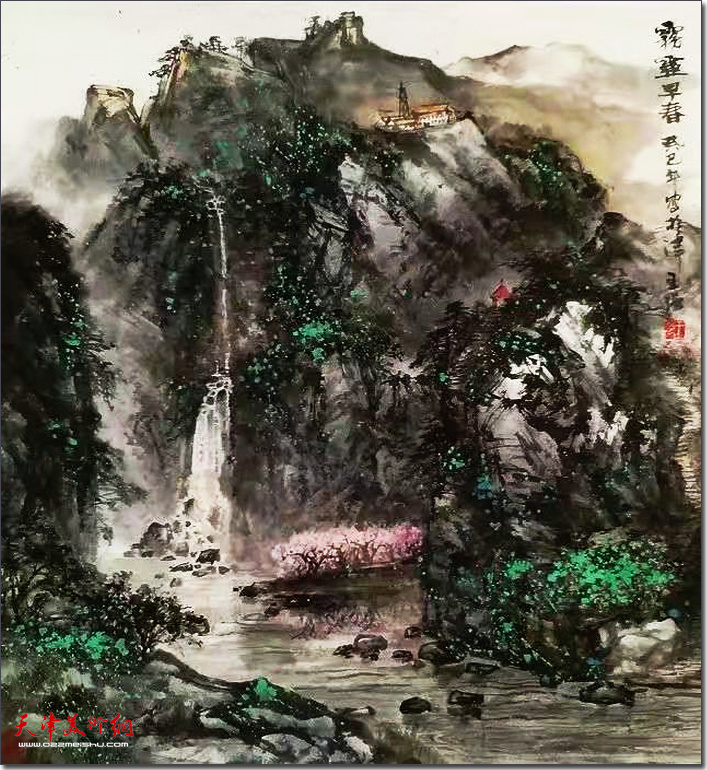 王强作品《雾灵早春》