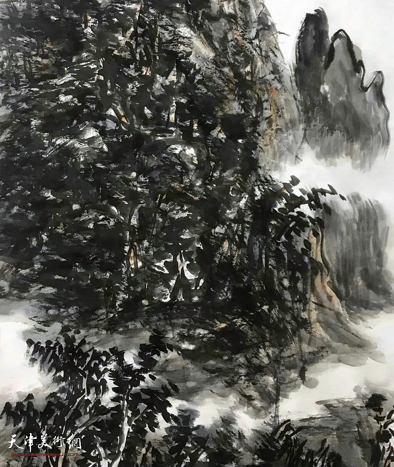 李毅峰作品: 《山水清音》局部