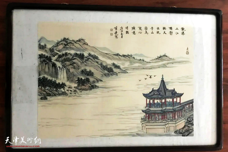 展览现场展出的李家尧先生作品。