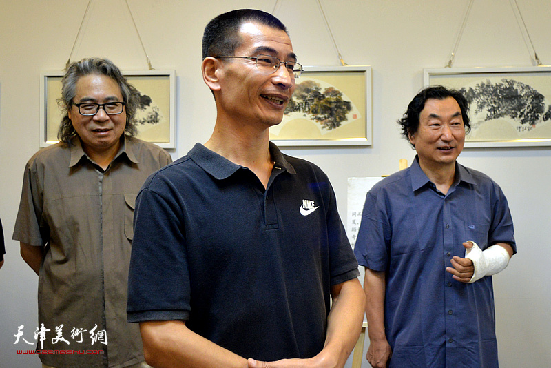 天津师范大学教授、著名画家姜金军致辞。